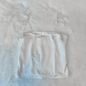 A&F Satin Square Neck Top